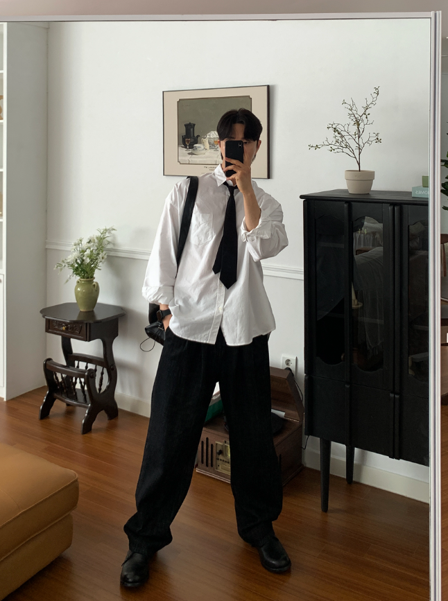  Urban Oxford Overfit Basic Shirt