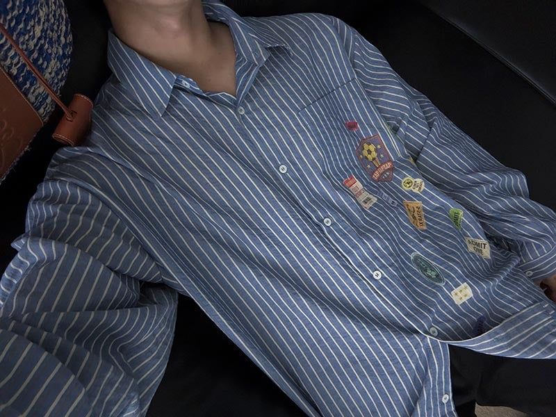 ASCLO Football Club Print Stripe Shirt (3color)