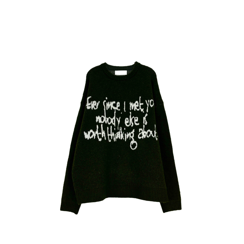 hand letter knit