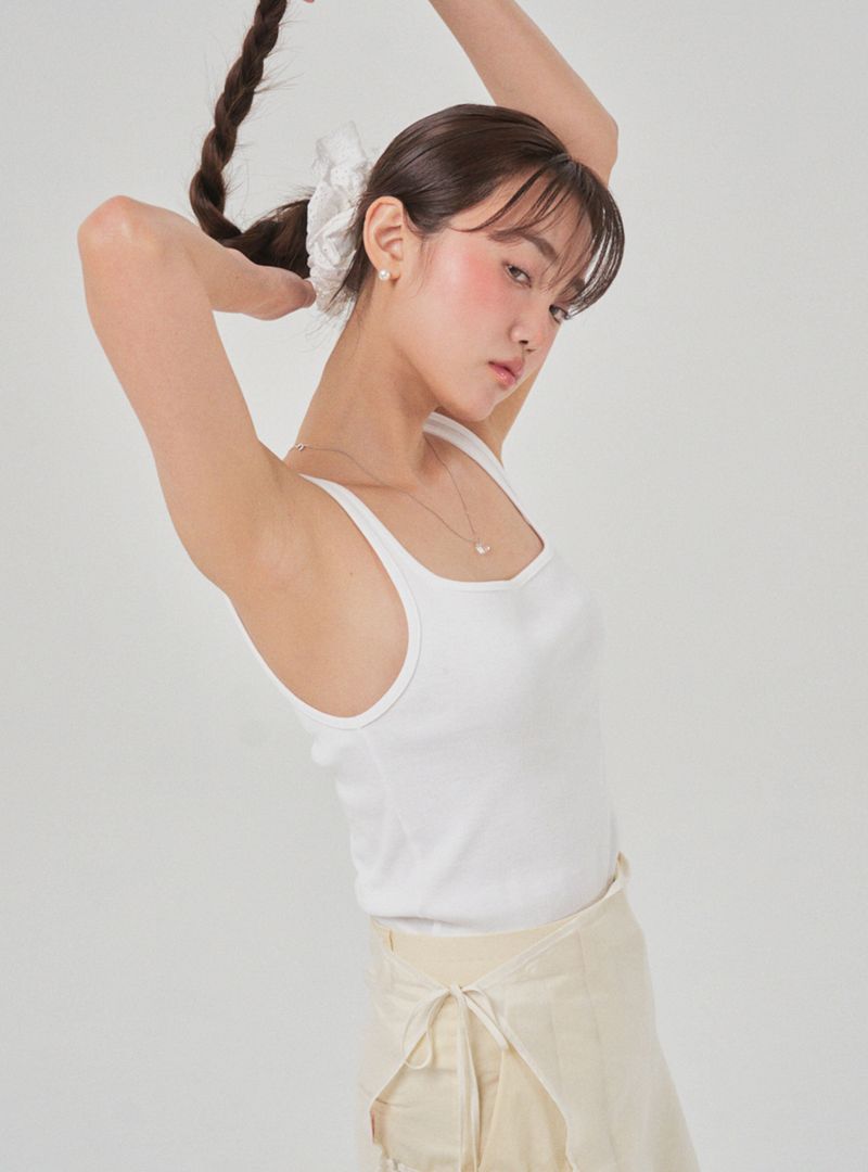 Square sleeveless (white)