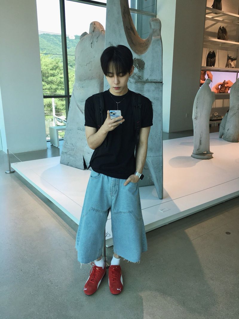 Foil Carpenter Bermuda Denim Pants 2C