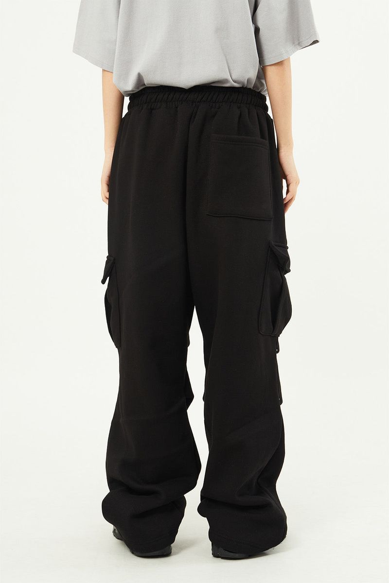 Clo eyelet fleece cargo sweatpants