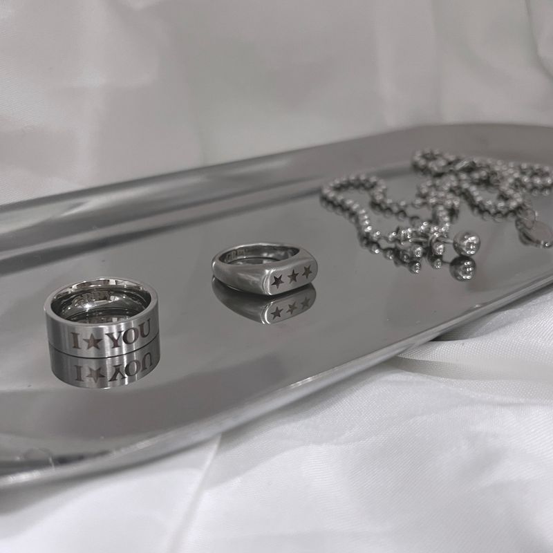Star You Letter Plane Ring