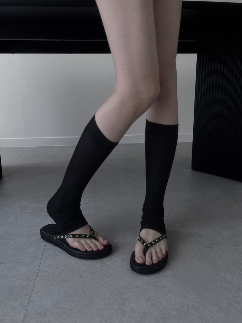 eyelet flip-flops