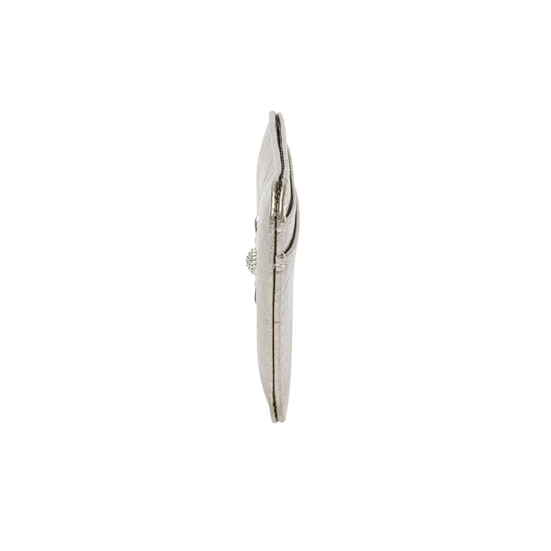 Daisy Slim Mini Transportation Card Wallet Metal