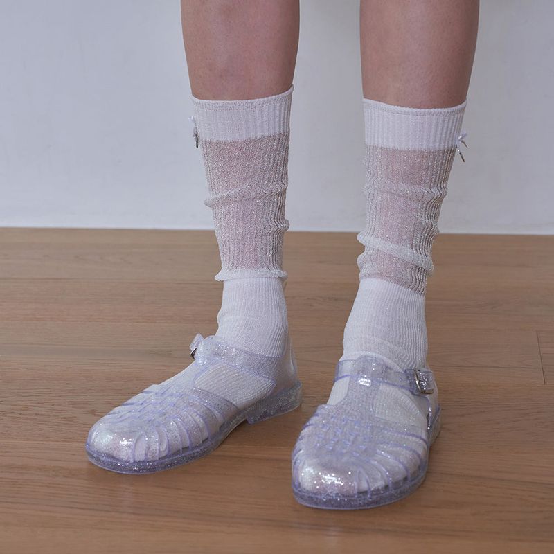 OVT-U(オーブイティーユー)の「Charm Detail Sparkle Socks (4colors)(Fashion Accessories)」