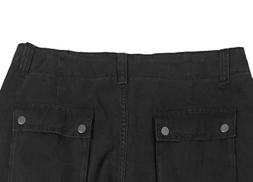Nako String Pintuck Pocket Washing Wide Pants