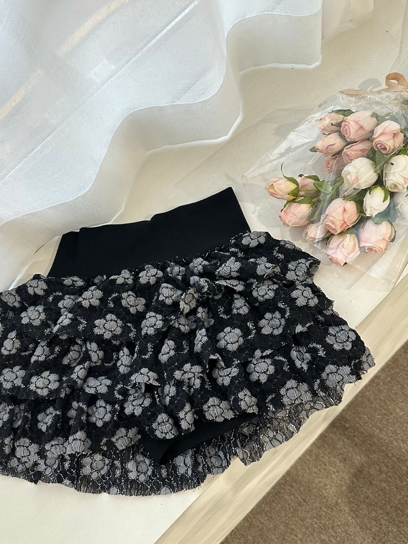 Flower Frill Skirt&Pants