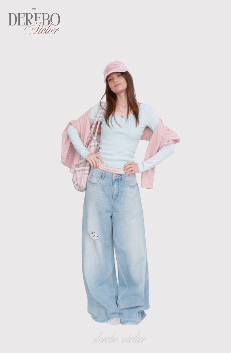 Mint pink layered t-shirt