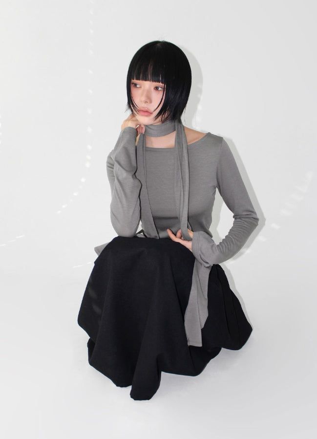 [SCARF SET] MOOD LONGSLEEVE
