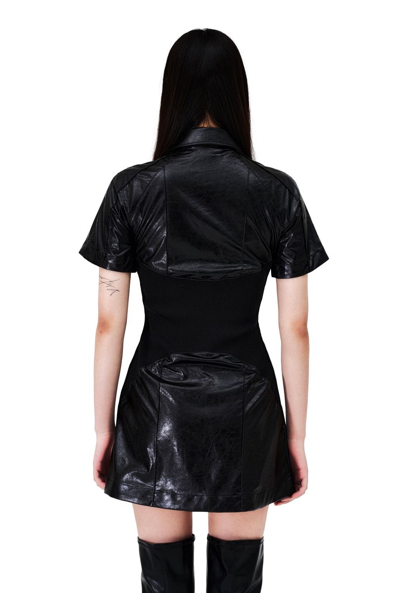 DOUBLE PIN-TUCK RIBBED MIX ONE PIECE
