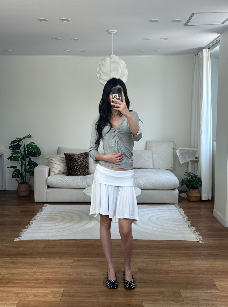 twist drape tee