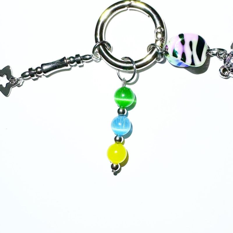 [Billlie Tsuki] Cameleon zebra keychain