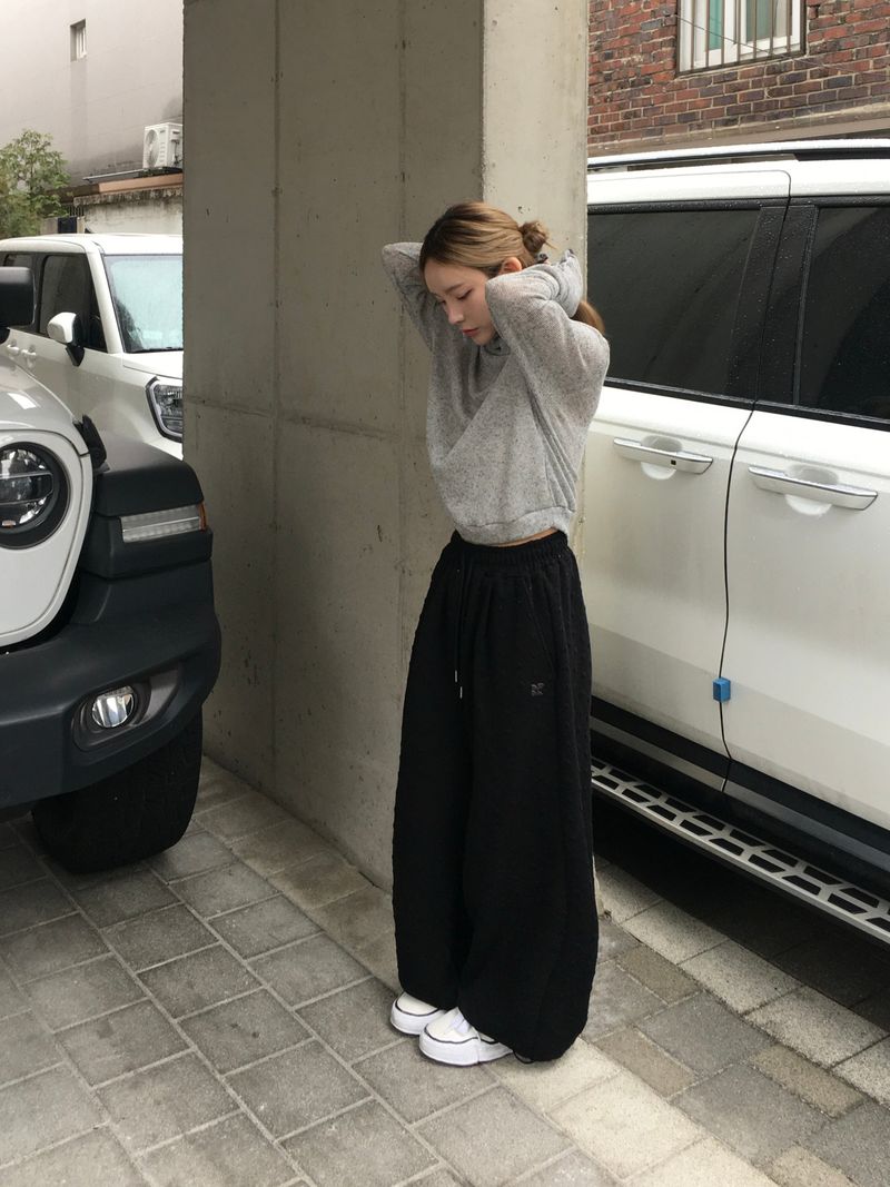Slender Button Hoodie Knit (3c)