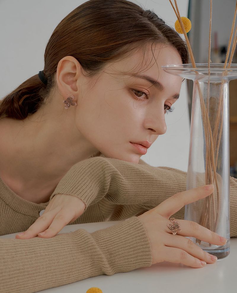 Rose Blossom Open Ring