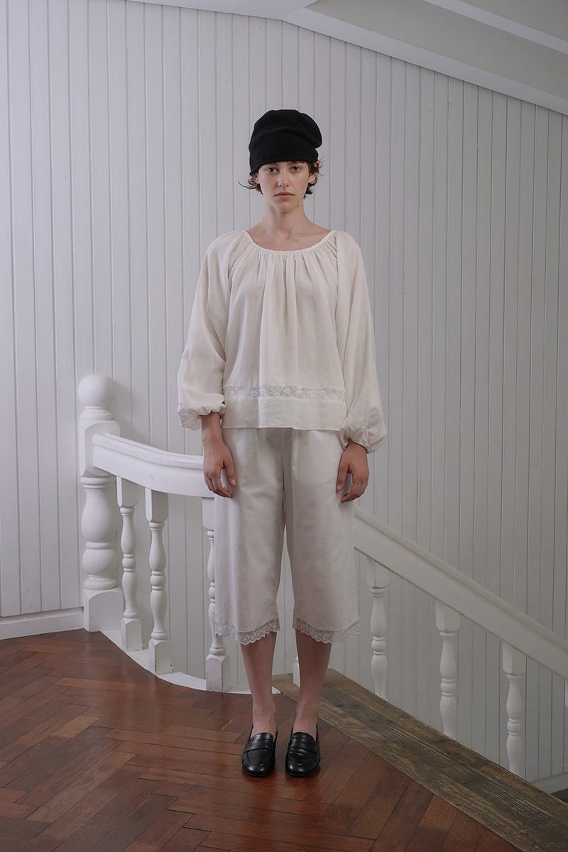 Pale lace blouse