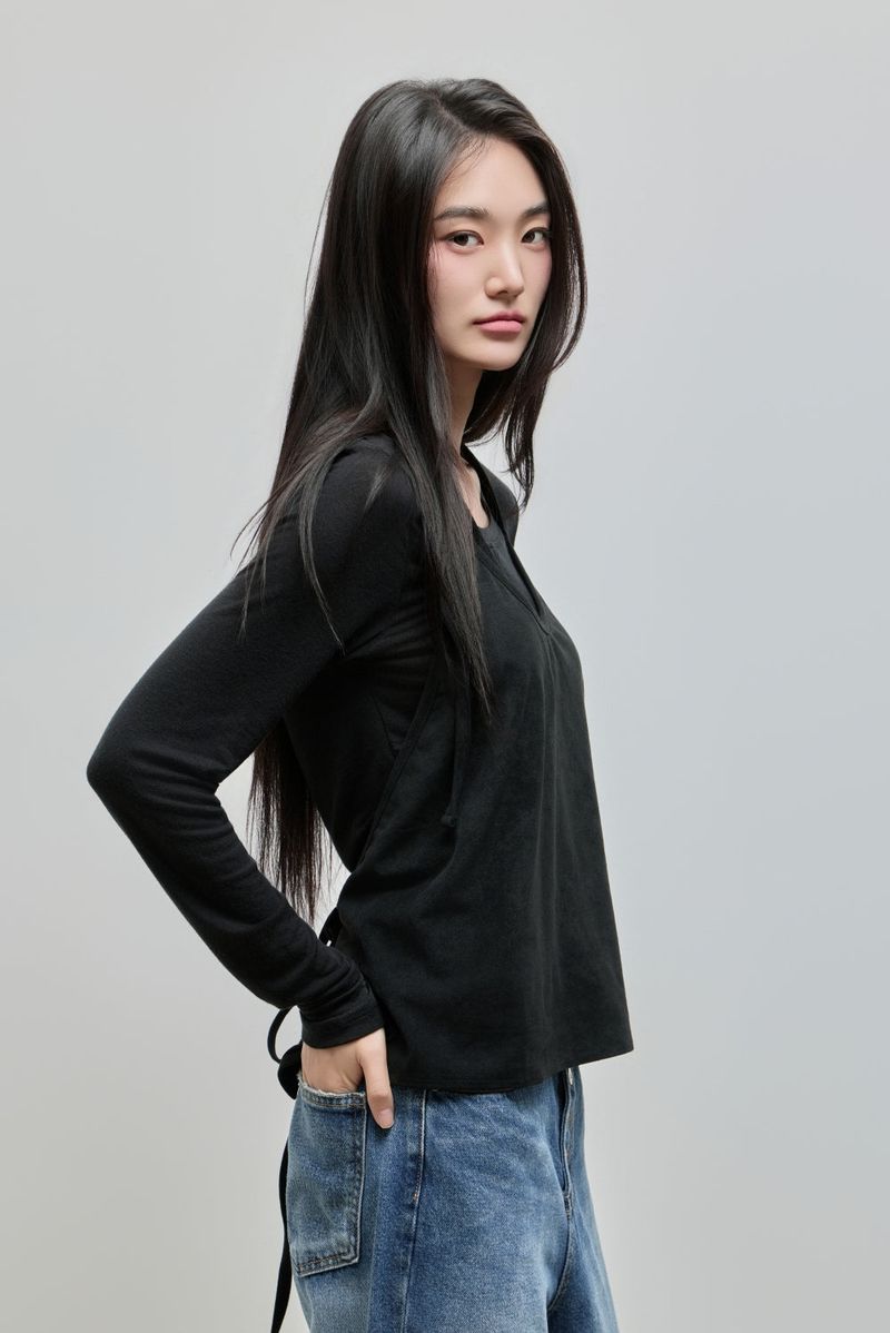 Wide Button Denim Pants