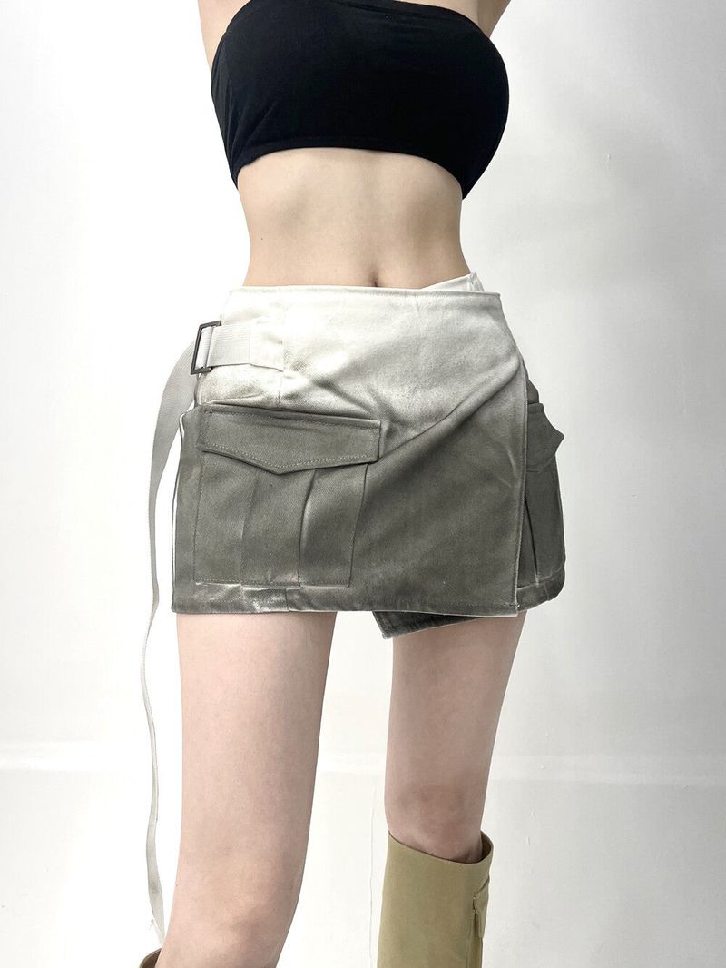 1030. Gradation wrap belt mini sk (2color)