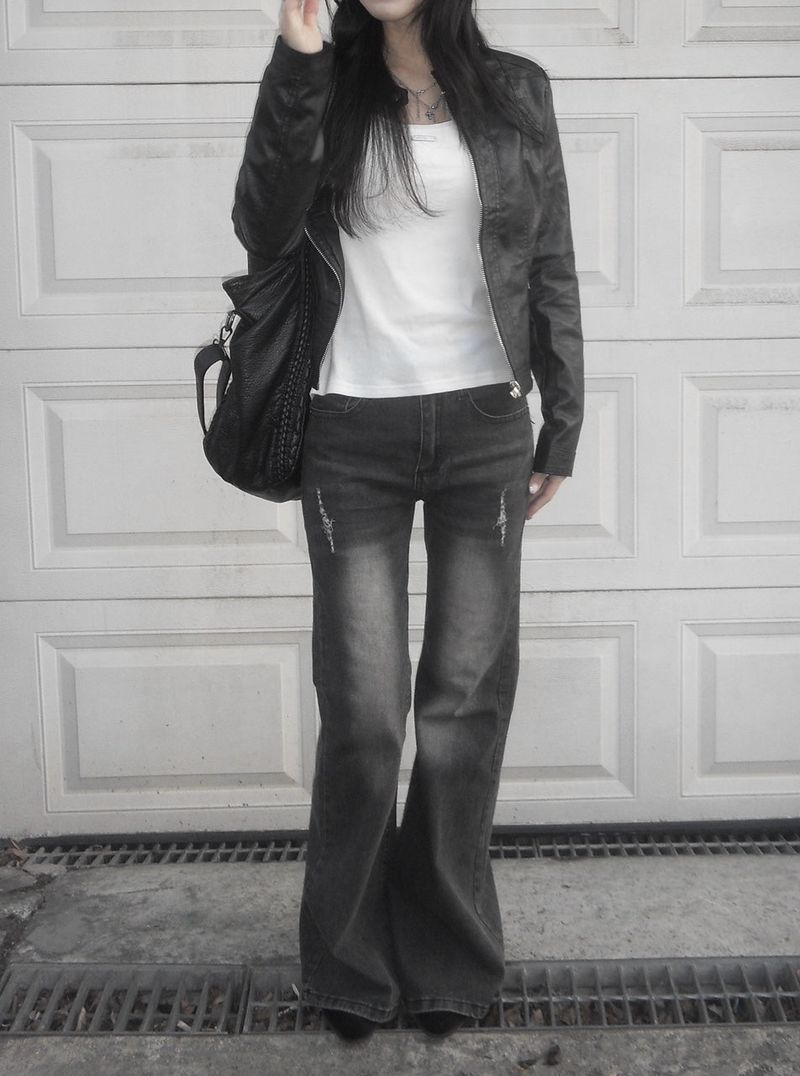 Slipover（スリップオーバー）の「black boots cut pt（Pants）」