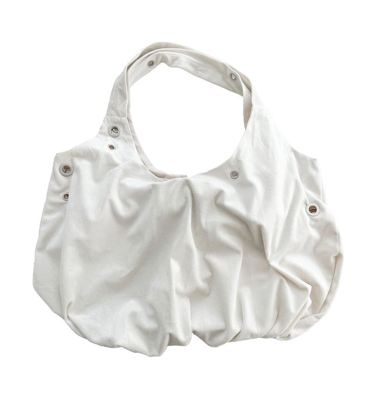 Dumpling Eyelet Shirring Shoulder Bag