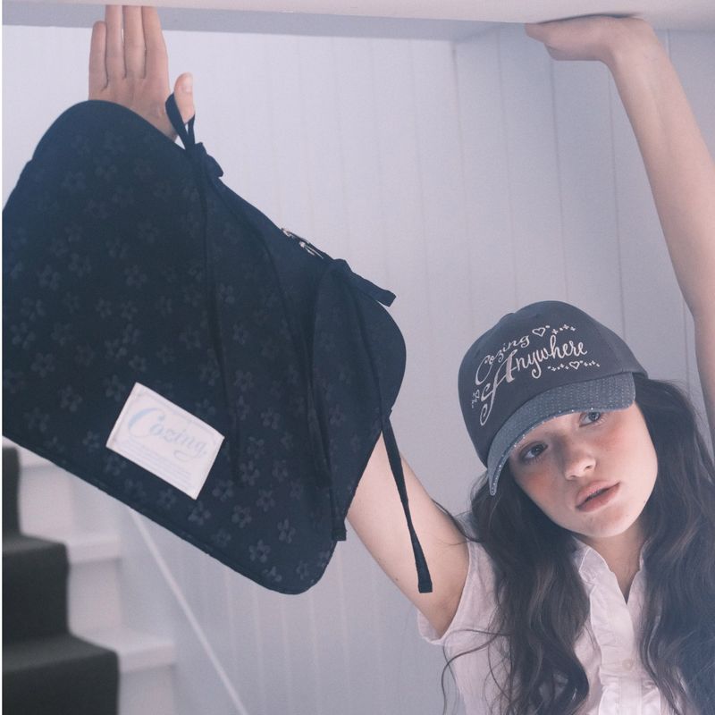 Bedding Notebook Pouch_jacquard black