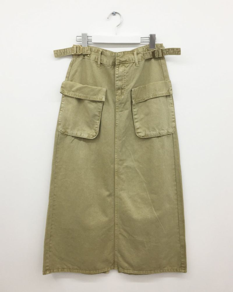 Rivet Pigment Skirt (2color)