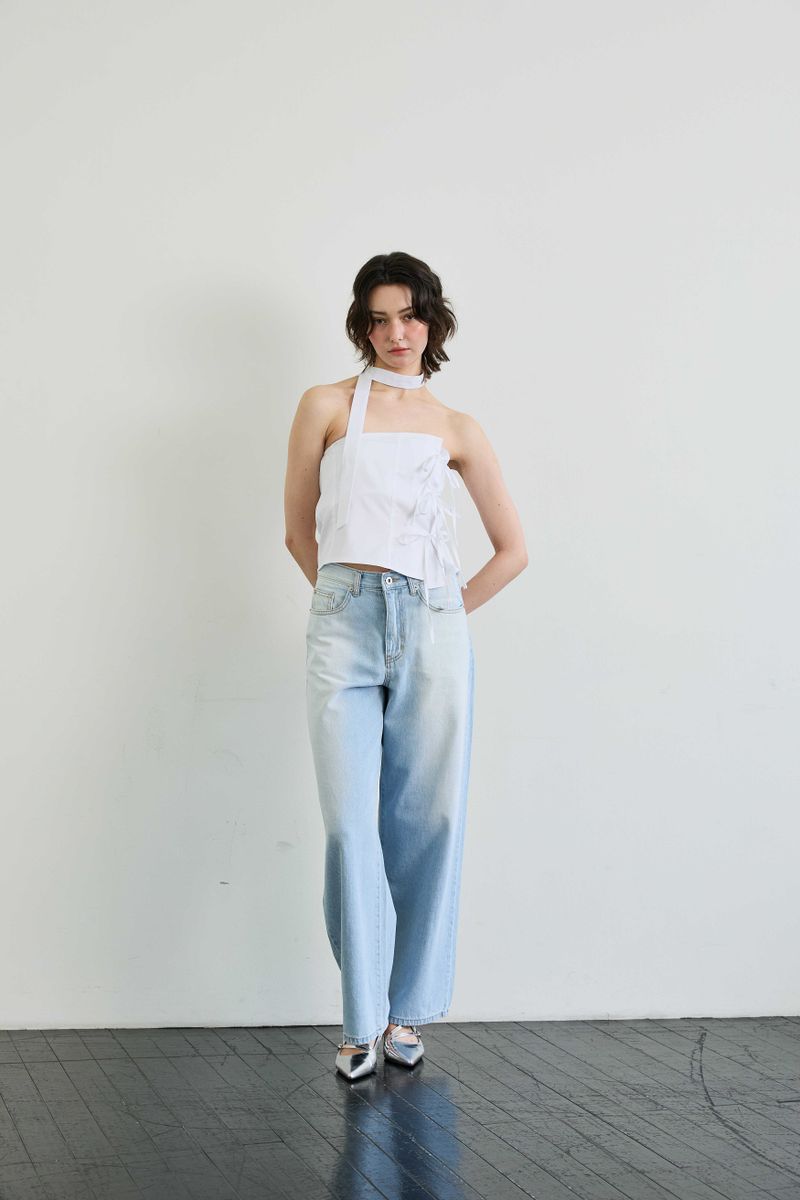 ELFIN SCARF TOP / WHITE