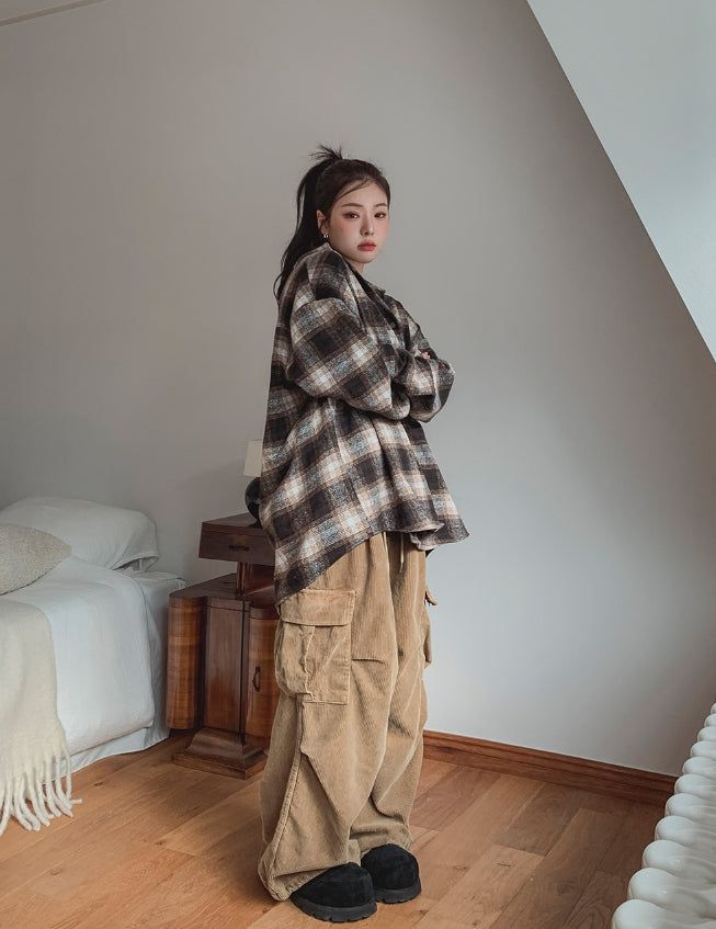 Fog Corduroy Pig Cargo Pants