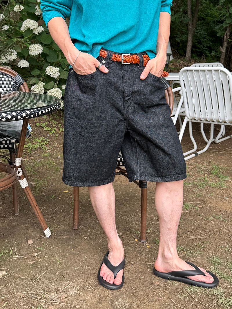 LAURANT（ロラン）の「Regular wide bermuda denim pants(2color)（Pants）」