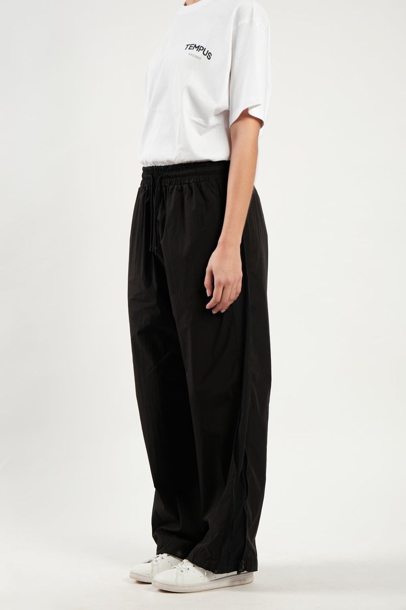 SIDE ZIPPER JOGGER PANTS [BLACK]