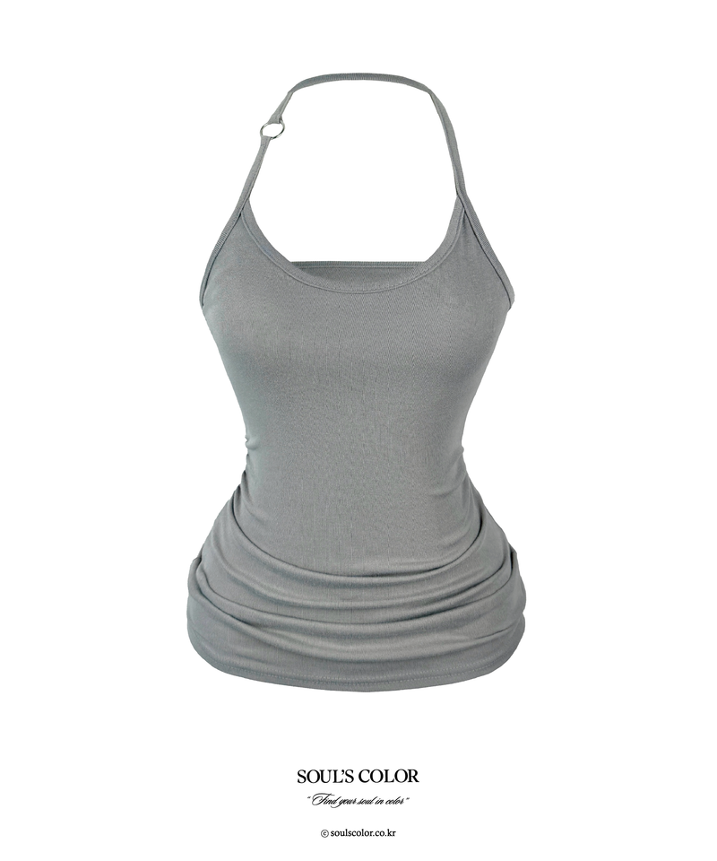SOUL'S COLOR(ソウルズカラー)の「Leto Ring Halter Shirring Top (4color)(Tops)」