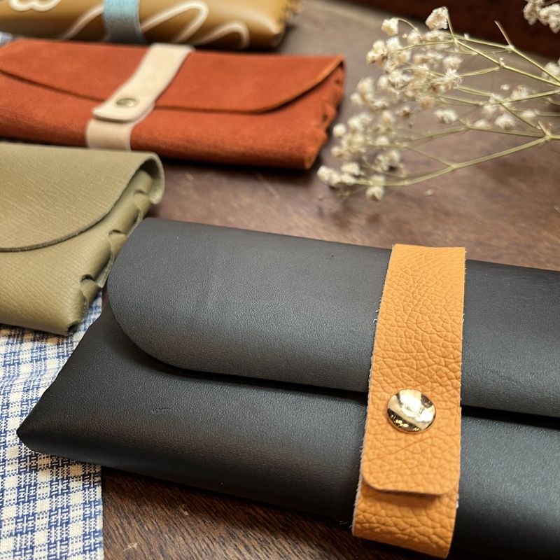 Leather clutch