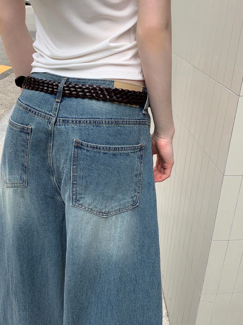 [ORIGINAL] Kor Balloon Denim Summer Wide Pants