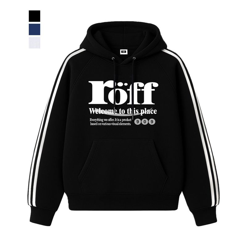 RANDOMOFF(ランダムオフ)の「RÖFF TYPE PLAY TRACK OVER FIT HOODIE (3color)(Tops)」