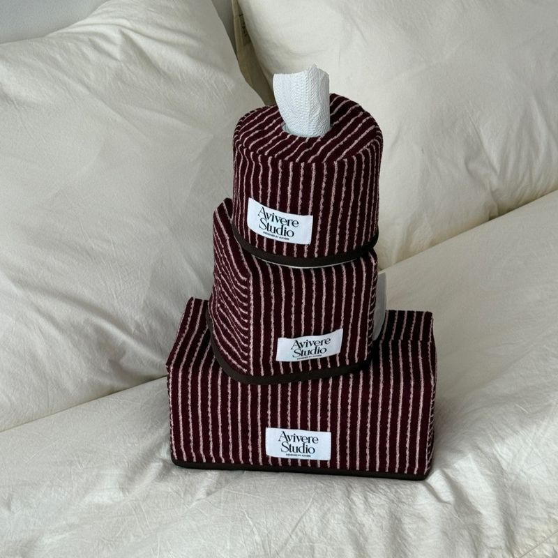 Tissue cover M_terry winepink
