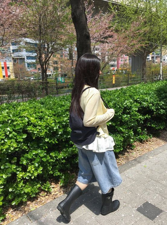 Yudan Denim Bermuda Pants