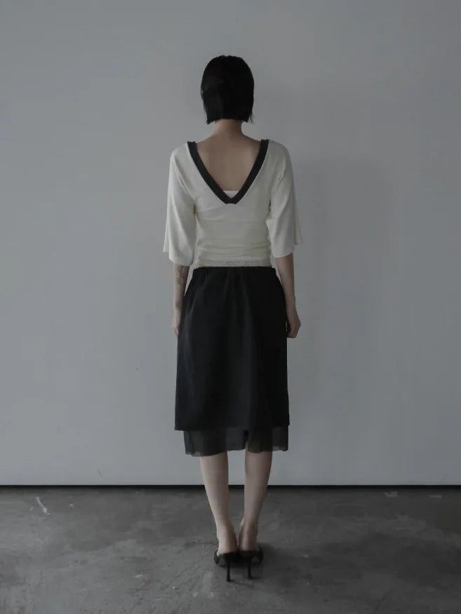 Louis Layered Midi Skirt