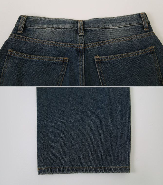 AR Tuck Wide Denim Pants (3color)