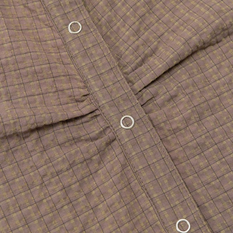SLEEVLESS SHIRRING SHIRTS (PINK YELLOW)
