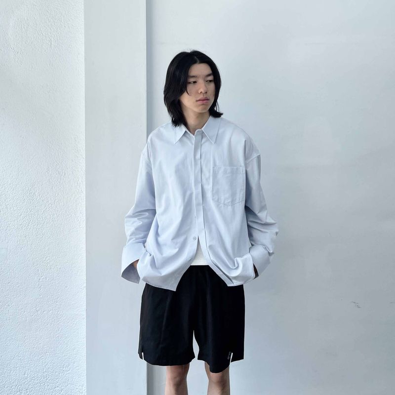 Sharp Silhouette Long-Sleeve Shirt