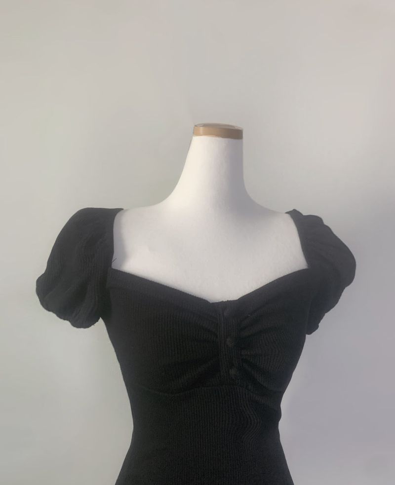 Rudica Puff Frill Top (black)