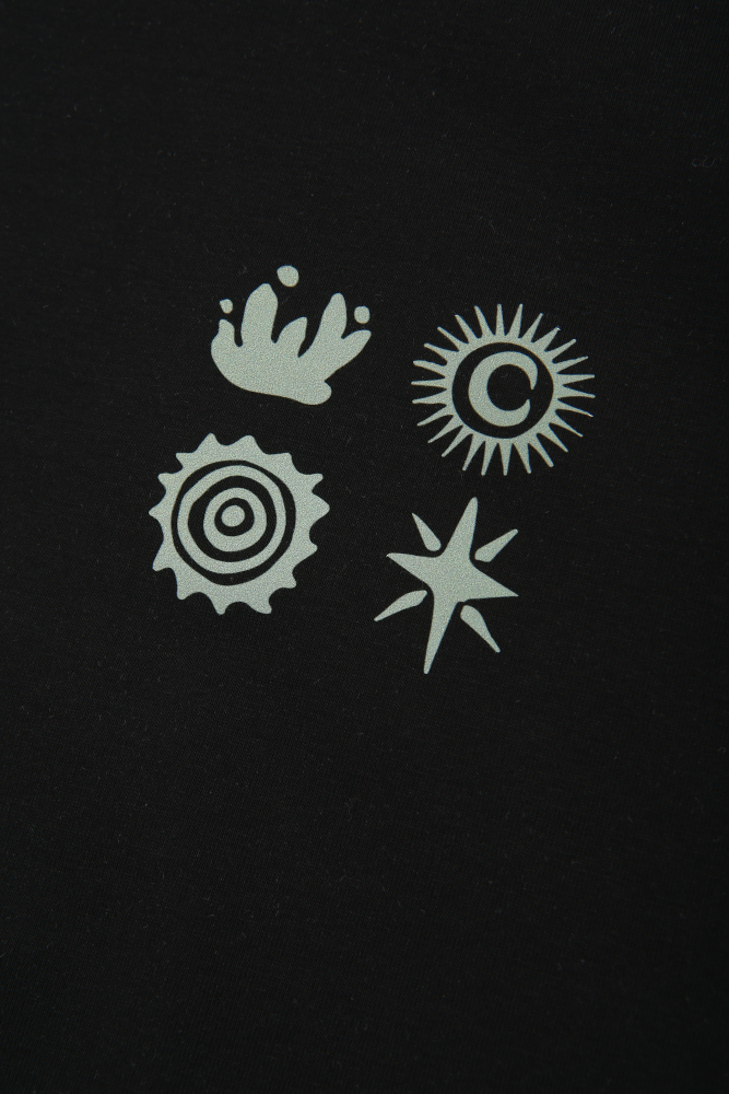 Black UTOPIA short sleeve t-shirts
