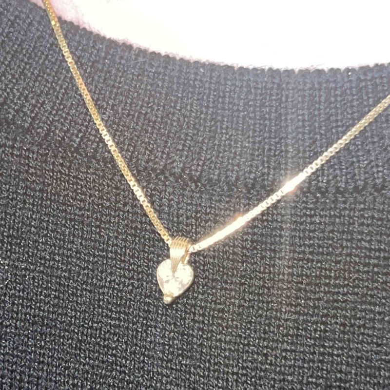 Seasheer(シシアー)の「Classic Heart Solitaire Necklace (GOLD)(Accessories)」