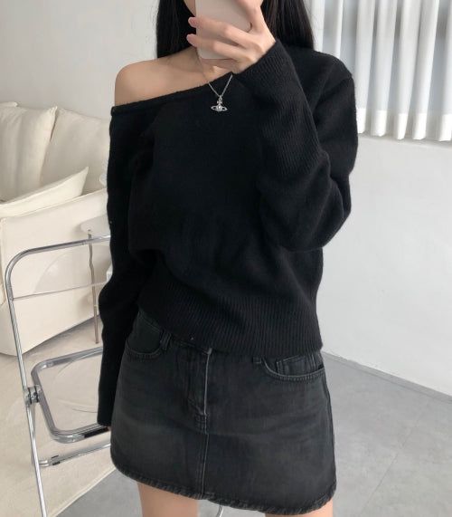 Soft off knit (4color)