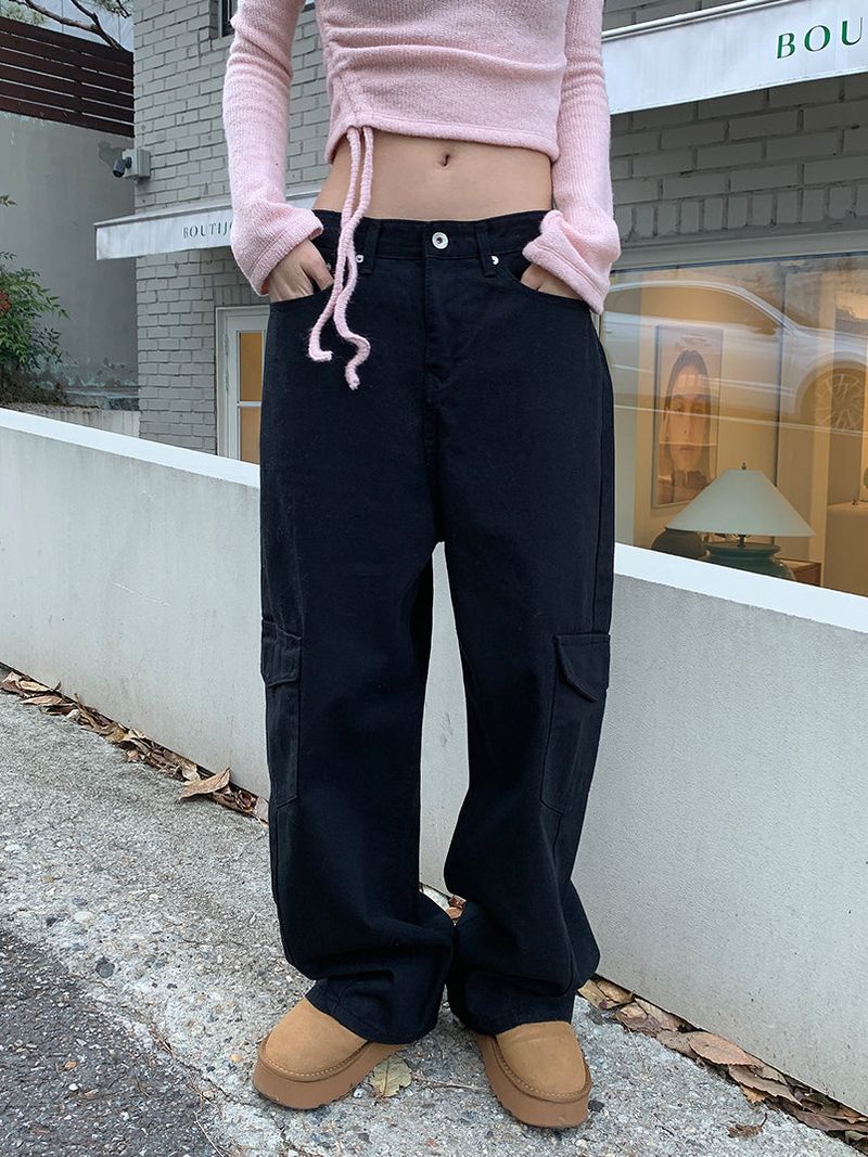 SLASH CARGO COTTON PANTS (2COLOR)