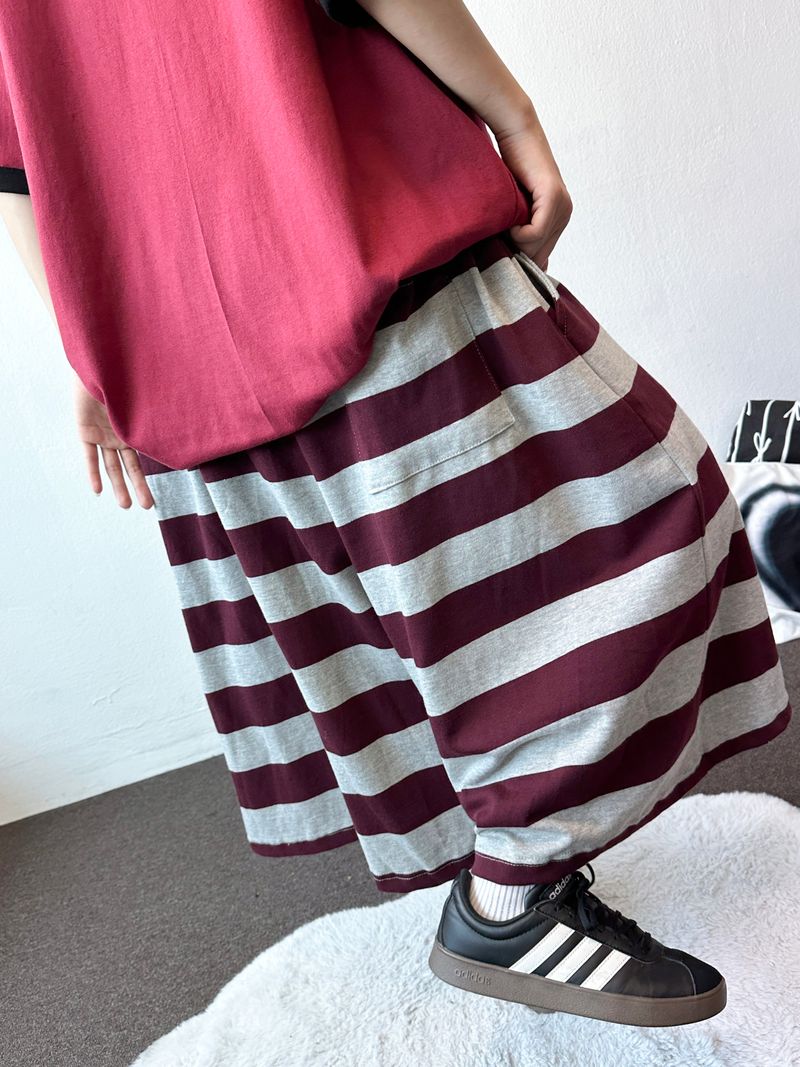 Frisening Stripe Bermuda Shorts 4color