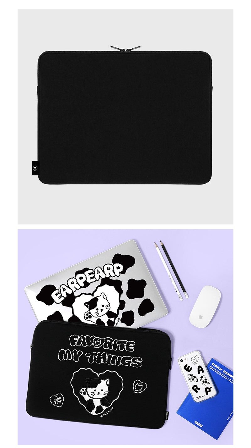 MILK JOIE-BLACK(15INCH NOTEBOOK POUCH)