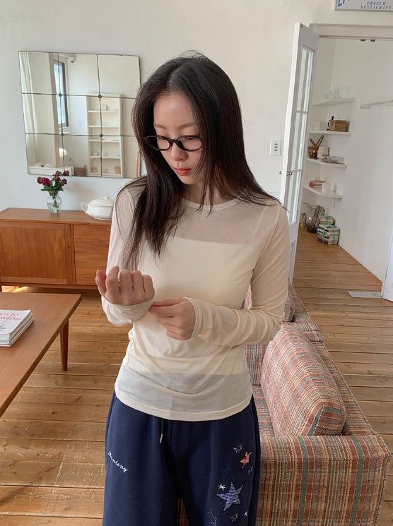 BAON（バオン）の「Hirin Layered Long Sleeve Tee（Tops）」