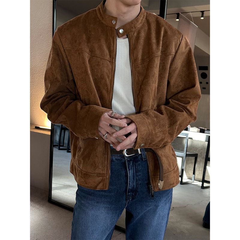 [S/F] Suede biker 2way jacket(3color)