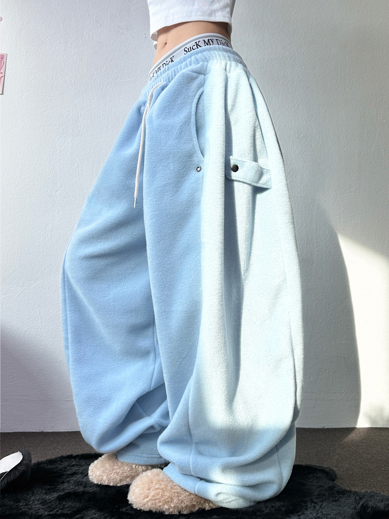 CCORTTI(コルッティ)の「BOTH-SIDES FLEECE SNAP LONG PANTS 🧸🩵🤍6COLOR(Pants)」